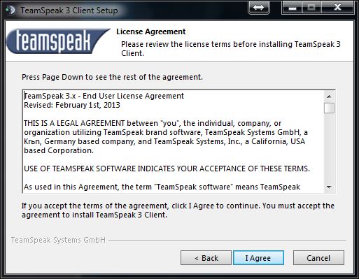 Teamspeak 3 Windows Vista