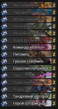 Базовая колода охотника