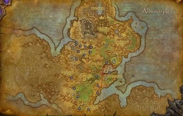 Карта сундуков с сокровищами Горгронда