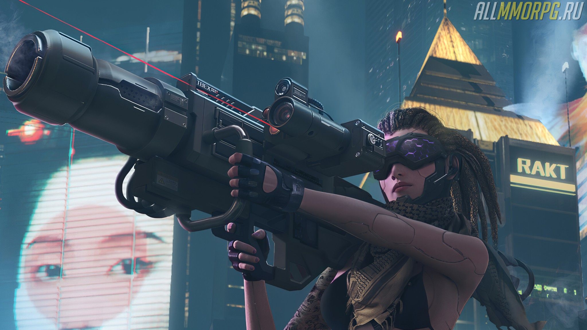 weapon-sci-fi-girl-cyberpunk-futuristic-city_2048x1152